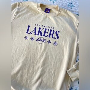 NBA Basketball Los Angeles LA Lakers Holiday Sweater Crewneck Sweatshirt XL